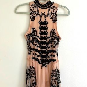 Nasty Gal embroidered maxi dress- Small